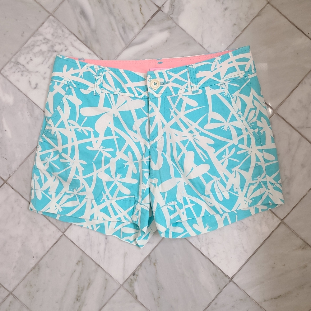 Lilly Pulitzer Blue Butterly Patter Shorts